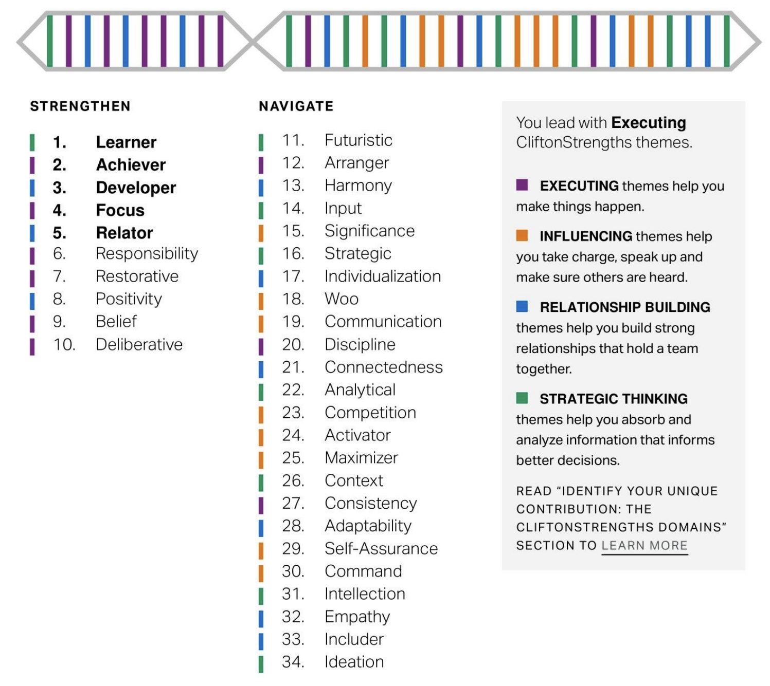 CliftonStrengths 34 Example