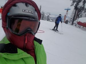 Nancy hitting the slopes selfie